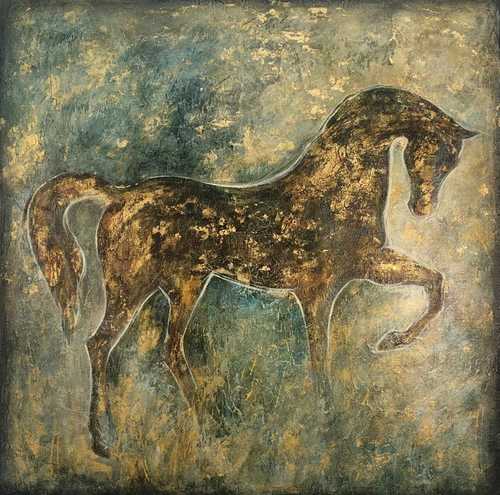 Large Original Abstract Horse Paintings On Canvas Modern Abstract Fine Art Acrylic Contemporary Wall Art | ABSTRACT HORSE - trendgallery.ca