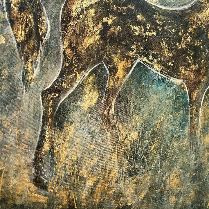 Large Original Abstract Horse Paintings On Canvas Modern Abstract Fine Art Acrylic Contemporary Wall Art | ABSTRACT HORSE - trendgallery.ca