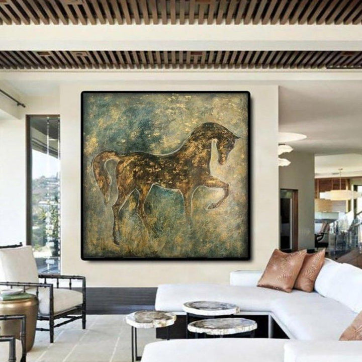 Large Original Abstract Horse Paintings On Canvas Modern Abstract Fine Art Acrylic Contemporary Wall Art | ABSTRACT HORSE - trendgallery.ca