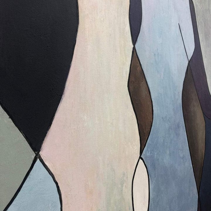 Large Human Painting Gold Leaf Artwork Extremely Unique Abstract Painting Large Contemporary Oil Painting Original Modern Painting | SOUL REFLECTION - trendgallery.ca