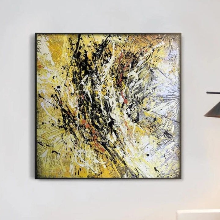 Color oil painting Gold Abstract Large Canvas, Modern Art, Abstract art, Textured Painting, Modern Oil Painting Modern Home and Office Decor | YELLOW CRAZINESS - trendgallery.ca