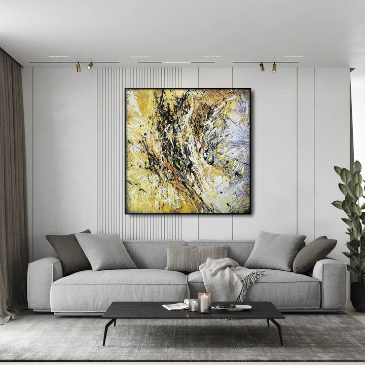 Color oil painting Gold Abstract Large Canvas, Modern Art, Abstract art, Textured Painting, Modern Oil Painting Modern Home and Office Decor | YELLOW CRAZINESS - trendgallery.ca