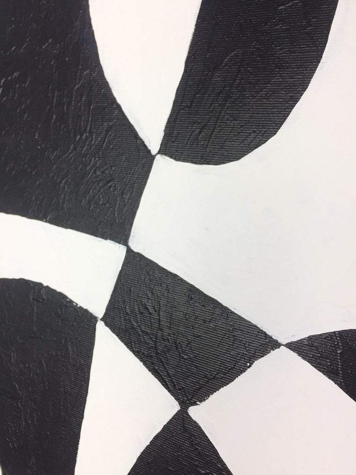Black And White Abstract Painting Large Abstract Art Painting Canvas Art Painting | TRUTH OR LIE - trendgallery.ca