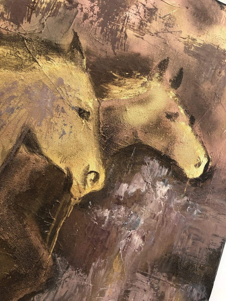 RUNNING HORSES 46"x46"