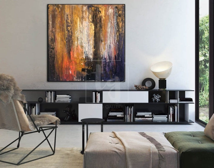 Large Abstract Painting Original Colorful Painting Modern Painting Acrylic Paintings On Canvas | AUTUMN FOREST - trendgallery.ca