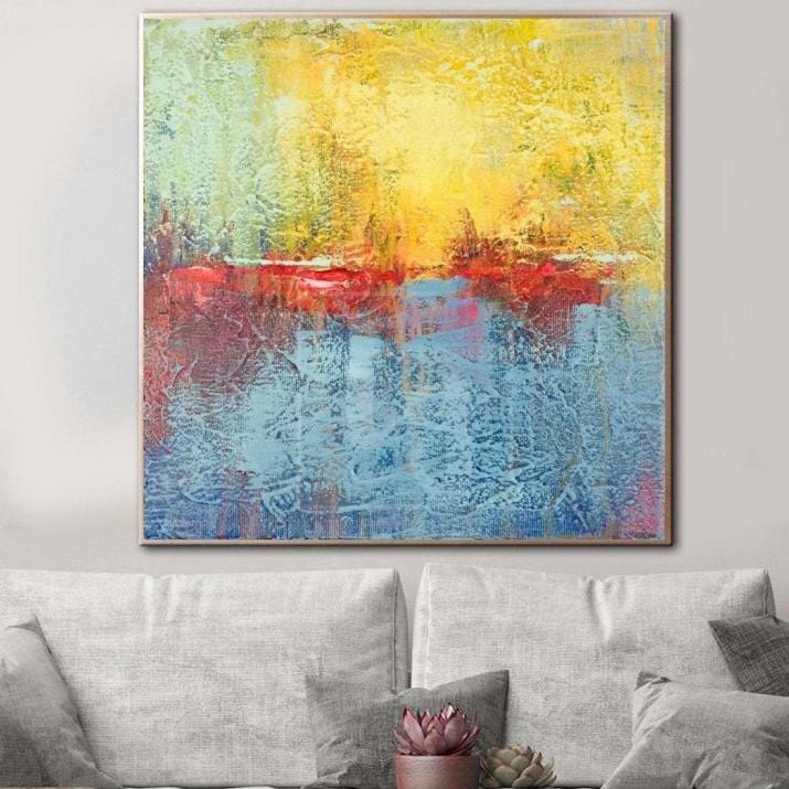 Large Abstract Wall Painting Modern Abstract Oil Painting Colorful Abstract Painting | VERTIGO - trendgallery.ca
