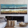 Large Oil Painting On Canvas Brown Painting Blue Painting Ocean Painting | POURING RAIN - trendgallery.ca