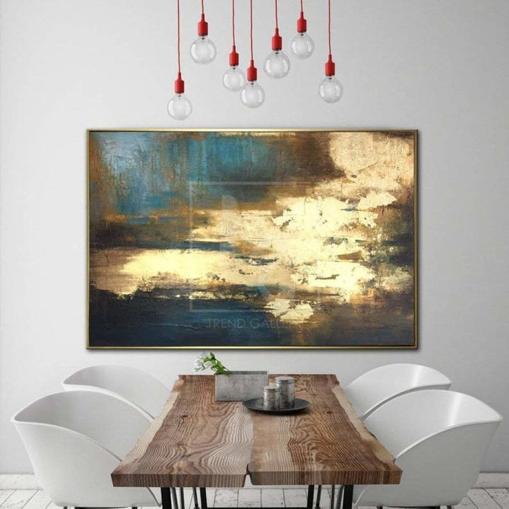 Large Oil Paintings On Canvas Gold Leaf Painting Contemporary Artwork Acrylic Paintings On Canvas | SURGE OF ENERGY - trendgallery.ca