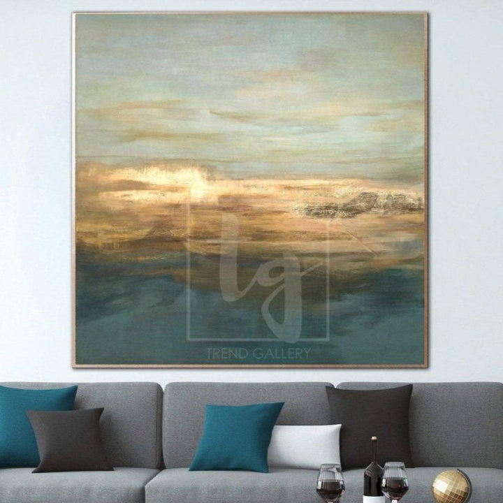 Large Oil Paintings On Canvas Lots Texture Abstract Painting Gold Leaf Contemporary Art | ASTONISHING BOUNTY - trendgallery.ca