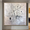 Large Original Painting On Canvas Modern Black And White Acrylic Artwork | COBWEB - trendgallery.ca