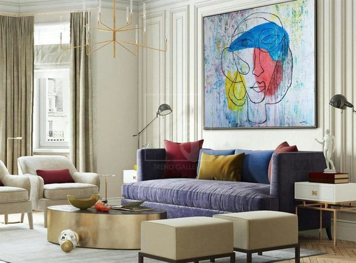 Large Wall Art Canvas Colorful Painting Painting Art Painting Abstract Oil Canvas | WOMEN'S DREAMS - trendgallery.ca