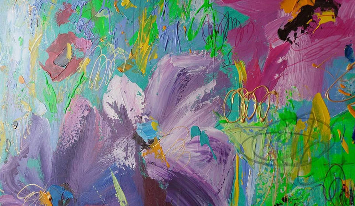 FLORAL RESONANCE 46"x46"