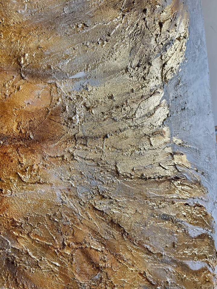 Abstract Golden Wings Paintings On Canvas, Textured Oil Painting, Modern Contemporary Artwork is a Perfect Decor for your Living Room | GOLDEN WINGS