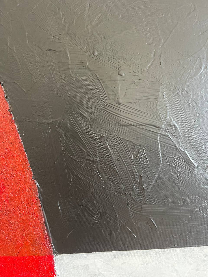 CRIMSON CONTRAST 40“x40"