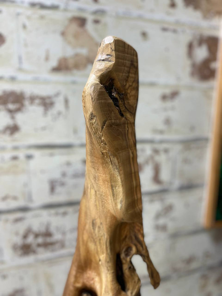 Driftwood Abstract Wood Sculpture Art Wood Statue Hand Carved Art Modern Textured Table Desktop Art Original Decor | FLIPPING REALITY 34"x9" - Trend Gallery Art | Original Abstract Paintings