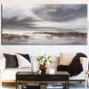 Large Abstract Oil Gray Painting White Wall Art On Canvas | HAZY FANTASIES - trendgallery.ca