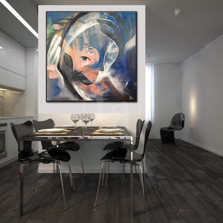 Thoughtful Wall Paintings Abstract Faces Painting Original Abstract Female Art Contemporary Painting | A BEAUTIFUL MIND - trendgallery.ca