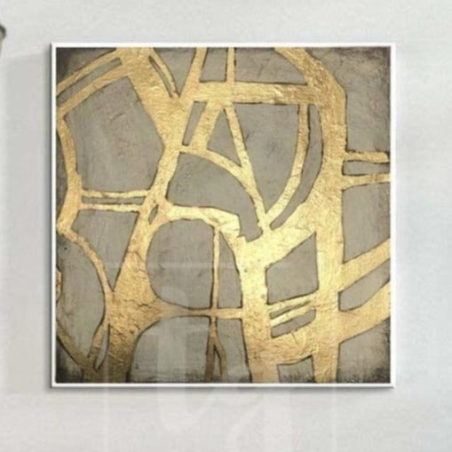 Unique Gold Leaf Painting Abstract Oil Painting Abstract Wall Paintings | GILDED GATE - trendgallery.ca